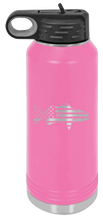 Load image into Gallery viewer, Distressed Flag Fish Laser Engraved Water Bottle (Etched)
