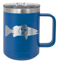 Load image into Gallery viewer, Tristar Fish Laser Engraved Mug (Etched)
