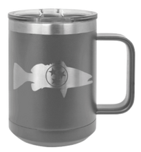 Load image into Gallery viewer, Tristar Fish Laser Engraved Mug (Etched)
