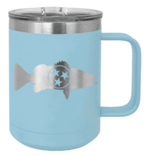 Load image into Gallery viewer, Tristar Fish Laser Engraved Mug (Etched)

