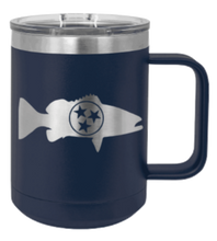 Load image into Gallery viewer, Tristar Fish Laser Engraved Mug (Etched)
