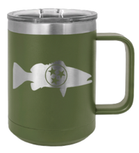 Load image into Gallery viewer, Tristar Fish Laser Engraved Mug (Etched)
