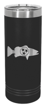 Load image into Gallery viewer, Tristar Fish Laser Engraved Skinny Tumbler (Etched)
