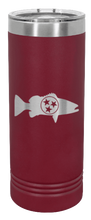 Load image into Gallery viewer, Tristar Fish Laser Engraved Skinny Tumbler (Etched)
