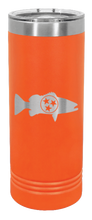 Load image into Gallery viewer, Tristar Fish Laser Engraved Skinny Tumbler (Etched)
