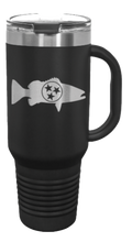 Load image into Gallery viewer, TriStar Fish 40oz Handle Mug Laser Engraved
