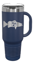 Load image into Gallery viewer, TriStar Fish 40oz Handle Mug Laser Engraved
