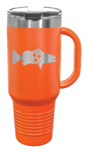Load image into Gallery viewer, TriStar Fish 40oz Handle Mug Laser Engraved
