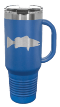 Load image into Gallery viewer, Bass Silhouette 40oz Handle Mug Laser Engraved
