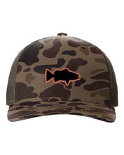 Load image into Gallery viewer, Bass Leather Patch Richardson 112 Duck Camo Hat
