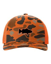 Load image into Gallery viewer, Bass Leather Patch Richardson 112 Duck Camo Hat
