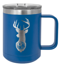 Load image into Gallery viewer, Tristar Flag Deer Laser Engraved Mug (Etched)
