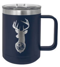 Load image into Gallery viewer, Tristar Flag Deer Laser Engraved Mug (Etched)
