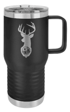 Load image into Gallery viewer, Tristar Flag Deer Laser Engraved Mug (Etched)
