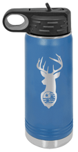 Load image into Gallery viewer, TriStar Flag Deer Laser Engraved Water Bottle (Etched)
