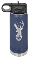 Load image into Gallery viewer, TriStar Flag Deer Laser Engraved Water Bottle (Etched)
