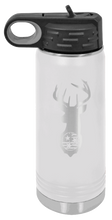 Load image into Gallery viewer, TriStar Flag Deer Laser Engraved Water Bottle (Etched)
