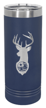 Load image into Gallery viewer, Tristar Flag Deer Laser Engraved Skinny Tumbler (Etched)
