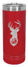 Load image into Gallery viewer, Tristar Flag Deer Laser Engraved Skinny Tumbler (Etched)
