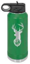 Load image into Gallery viewer, TriStar Flag Deer Laser Engraved Water Bottle (Etched)
