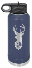 Load image into Gallery viewer, TriStar Flag Deer Laser Engraved Water Bottle (Etched)
