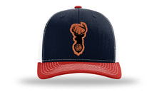 Load image into Gallery viewer, Tristar Flag Deer Leather Patch Richardson 112 Hat
