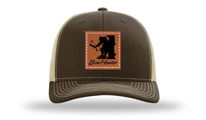 Bow Hunter Leather Patch Richardson 112 Hat