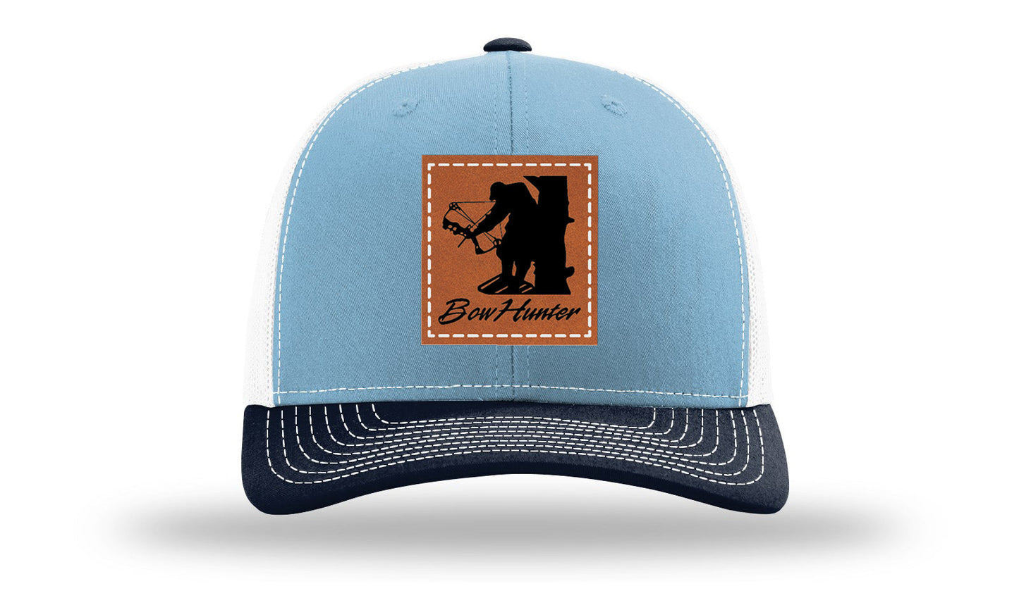 Bow Hunter Leather Patch Richardson 112 Hat
