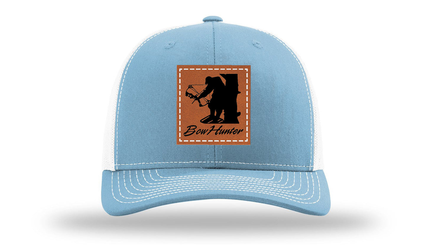 Bow Hunter Leather Patch Richardson 112 Hat