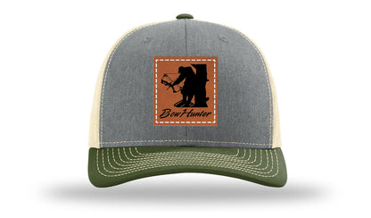Bow Hunter Leather Patch Richardson 112 Hat
