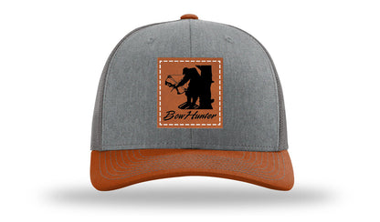 Bow Hunter Leather Patch Richardson 112 Hat