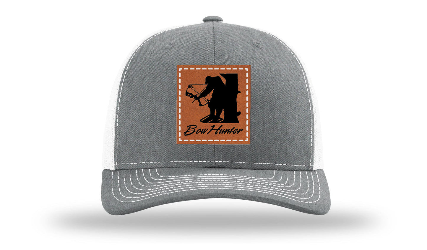 Bow Hunter Leather Patch Richardson 112 Hat