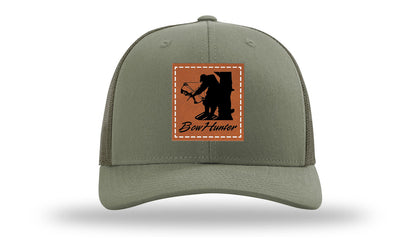 Bow Hunter Leather Patch Richardson 112 Hat