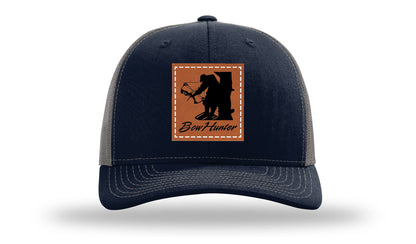 Bow Hunter Leather Patch Richardson 112 Hat