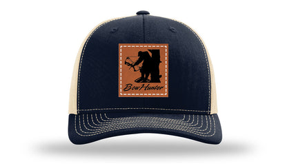 Bow Hunter Leather Patch Richardson 112 Hat
