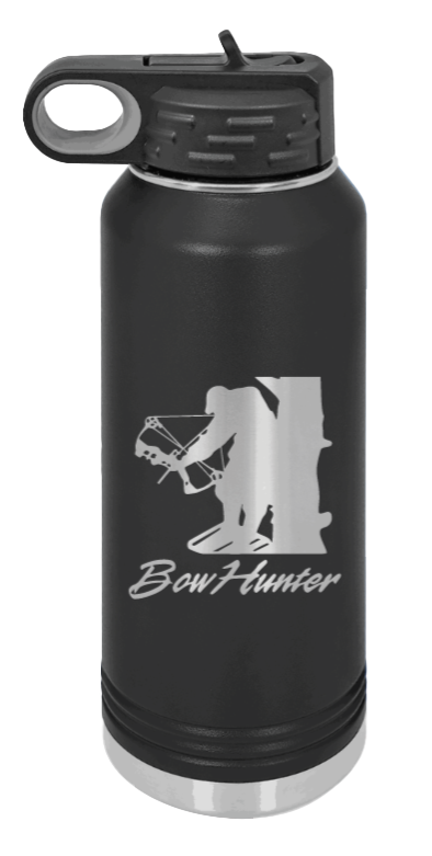 Bow Hunter - 32oz Water Bottle- Black