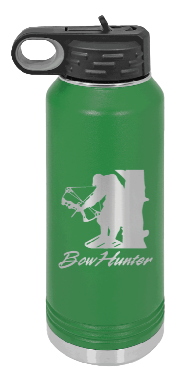 Bow Hunter - 32oz Water Bottle- Green