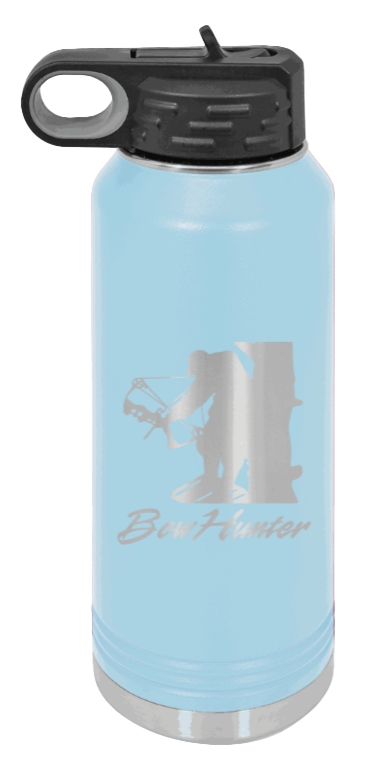 Bow Hunter - 32oz Water Bottle- Light Blue