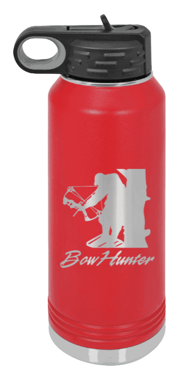 Bow Hunter - 32oz Water Bottle- Red