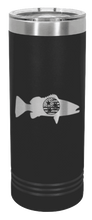 Load image into Gallery viewer, Tristar Flag Fish Laser Engraved Skinny Tumbler (Etched)
