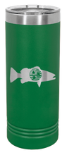 Load image into Gallery viewer, Tristar Flag Fish Laser Engraved Skinny Tumbler (Etched)
