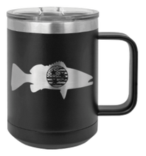 Load image into Gallery viewer, Tristar Flag Fish Laser Engraved Mug (Etched)
