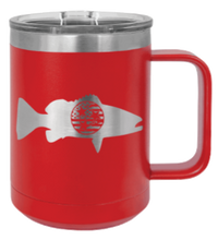 Load image into Gallery viewer, Tristar Flag Fish Laser Engraved Mug (Etched)
