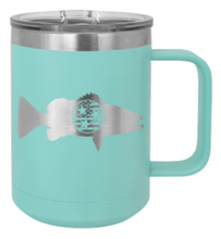 Load image into Gallery viewer, Tristar Flag Fish Laser Engraved Mug (Etched)
