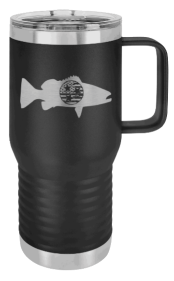 Tristar Flag Fish Laser Engraved Mug (Etched)