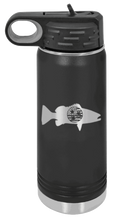 Load image into Gallery viewer, TriStar Flag Fish Laser Engraved Water Bottle (Etched)
