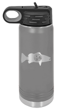 Load image into Gallery viewer, TriStar Flag Fish Laser Engraved Water Bottle (Etched)
