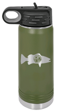 Load image into Gallery viewer, TriStar Flag Fish Laser Engraved Water Bottle (Etched)
