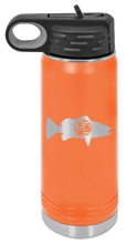 Load image into Gallery viewer, TriStar Flag Fish Laser Engraved Water Bottle (Etched)
