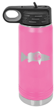 Load image into Gallery viewer, TriStar Flag Fish Laser Engraved Water Bottle (Etched)
